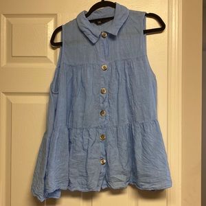 Zara blue top